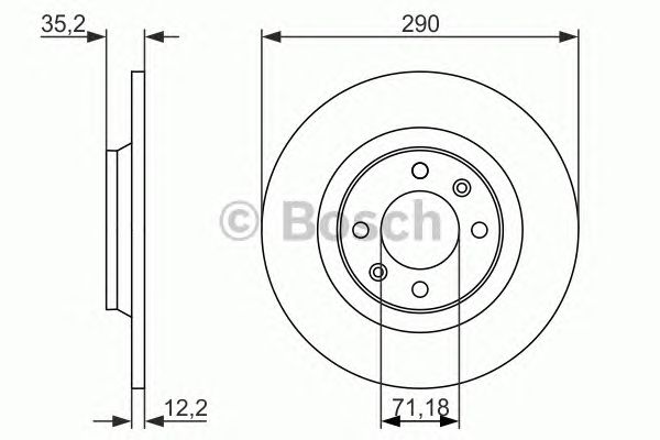 Disc frana CITROEN C4/DS4 09-