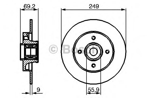 Disc frana PEUGEOT 307/C4