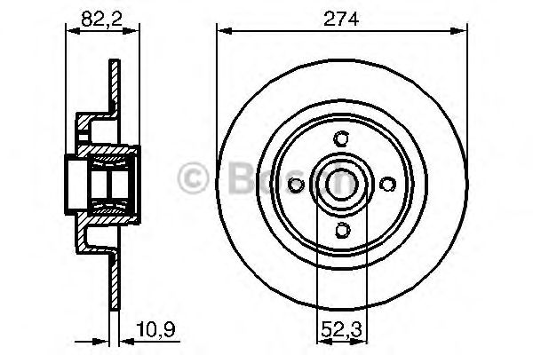 Disc frana RENAULT GRAND SCENIC 04- ABS index: 92223203