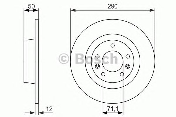 Disc frana PEUGEOT 407 COUPE 2,0-2,7 HDI/2,2-3,0 V6 05- 290X12