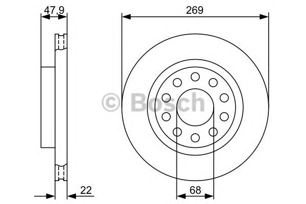 Disc frana VW A6 V8 00-