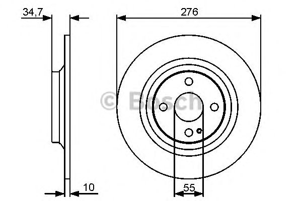 Disc frana MAZDA MX-5 00- 1,9 16V 276X10