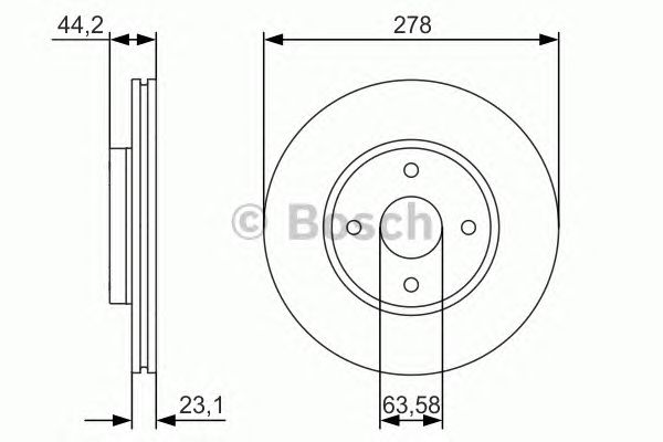 Disc frana FORD FIESTA 12-