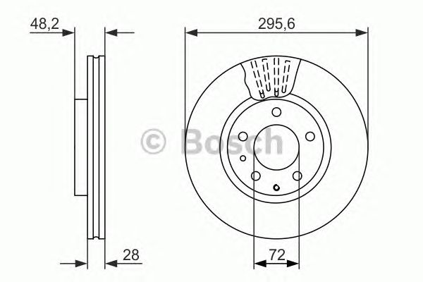 Disc frana MAZDA CX-7 07- AUTOMAT