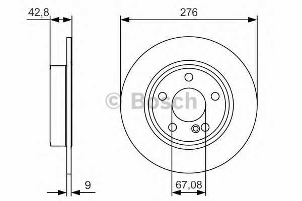 Disc frana MERCEDES-BENZ W246/W176 A/B CLASSE 11- 276x9