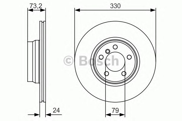 Disc frana BMW 2/3/4 2,0-3,0 11- 330X24