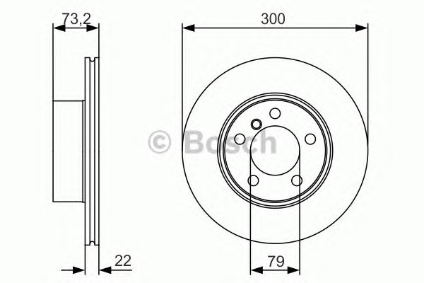 Disc frana BMW 1/3/4 1,5-2,0 10- 299,8X22,1