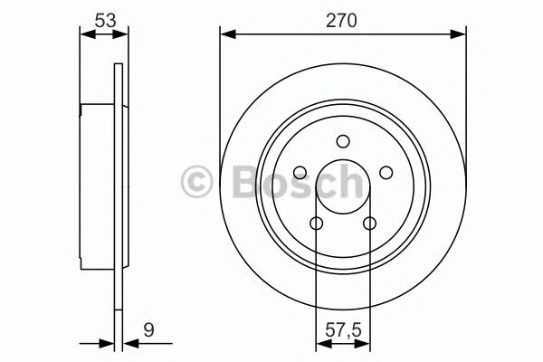 Disc frana CHRYSLER PT CRUISER 00- 270x9