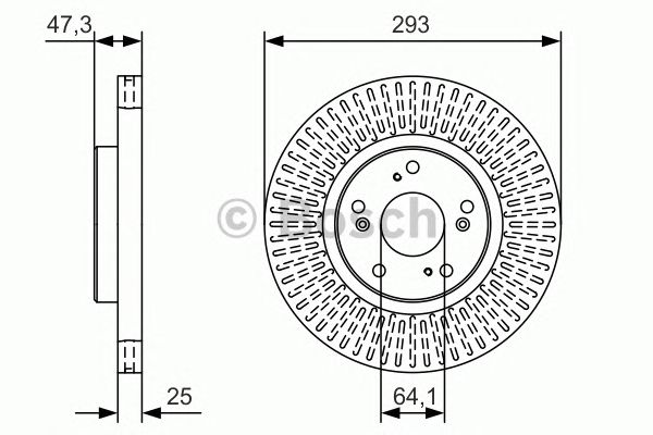 Disc frana HONDA CIVIC 12- 1,8B/2,2D