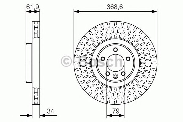 Disc frana LANDROVER RANGE ROVER 3,0-5,0 4X4 12- 380x34