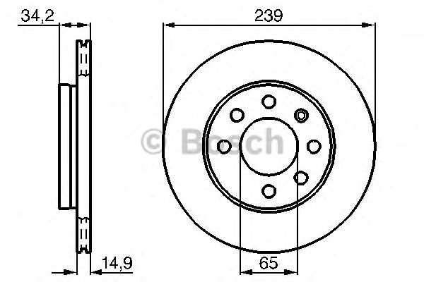 Disc frana VW LUPO 1,2TDI 99-05 239X15