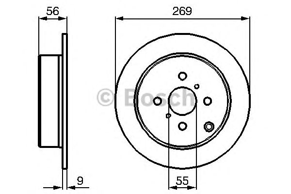 Disc frana TOYOTA COMBI/VERSO 01- 269X9