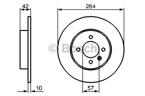 Disc frana OPEL MERIVA /COMBO 01- 264X10