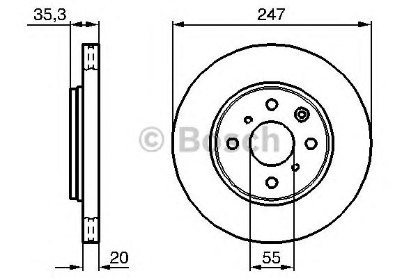 Disc frana TOYOTA AYGO/C1 05-