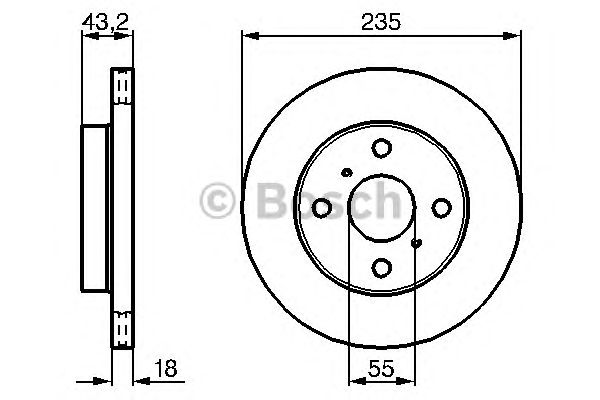 Disc frana TOYOTA YARIS -ABS