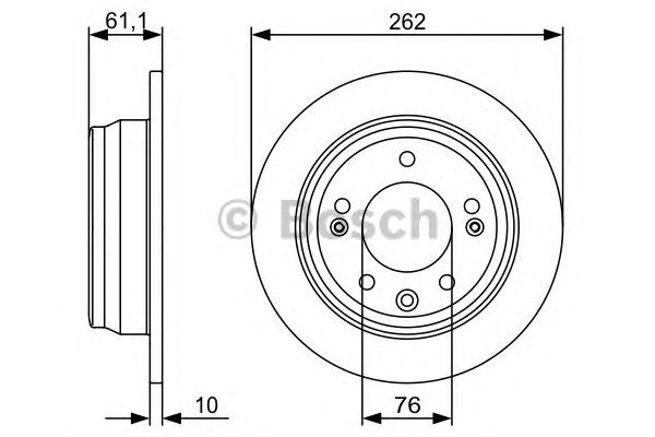 Disc frana KIA CEE`D 06- 262X10