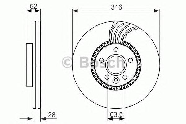 Disc frana VOLVO S60/S80/V60/V70/XC70 06-