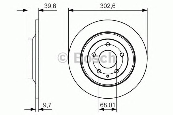 Disc frana MAZDA CX-5 11- 303x10