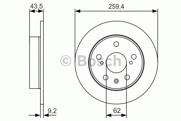 Disc frana SUZUKI SX4 S-CROSS/VITARA 1,6 13- 259X9,1