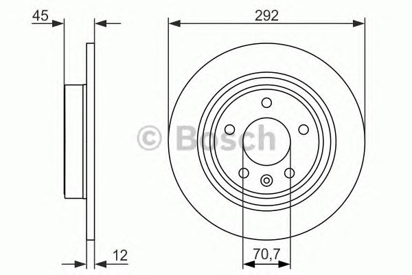 Disc frana OPEL ASTRA/CASCADA/ZAFIRA 09- 292,2X12