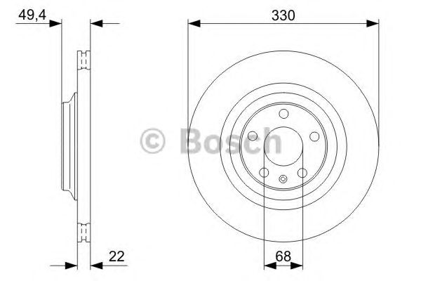 Disc frana VW A6 2,0-4,2 04-11 330X22,2