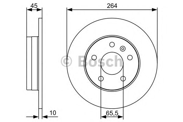 Disc frana OPEL ZAFIRA 1,6/1,7 CDTI 06- 263,9X10