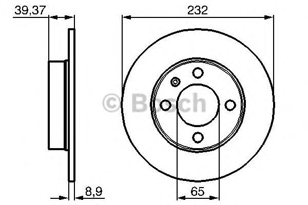 Disc frana VW GOLF/LUPO/POLO 1,0-2,0 96-12 232X8,9