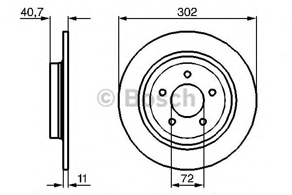 Disc frana MAZDA 5 1,6-2,0 05- 301,8X11