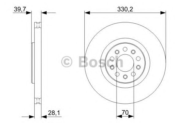 Disc frana ALFA 159/BRERA/GIULIETTA/SPIDER 1,8-3,2 05- 330X28