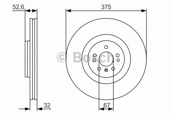 Disc frana MERCEDES-BENZ X164 GL CLASSE 450/500 375MM