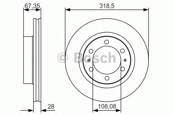 Disc frana TOYOTA LANDCRUISER 02- 318MM