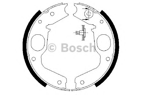 Set saboti frana, frana de mana MITSUBISHI PAJERO 91-