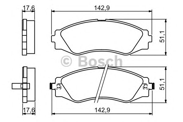 set placute frana,frana disc CHEVROLET LEGANZA/EPICA/EVANDA