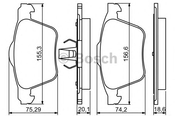 set placute frana,frana disc VOLVO S60 10-/S80 06-/V60 10-/V70 07-/XC70 07-