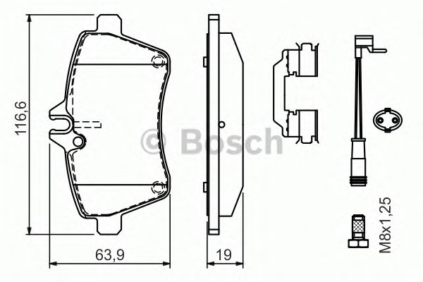 set placute frana,frana disc MERCEDES-BENZ W169 A-CLASSE 04-/W245