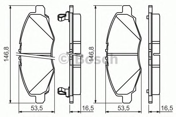 set placute frana,frana disc TOYOTA HI-LUX 2,5D-4D 05-