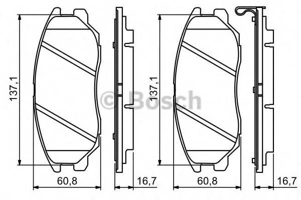 set placute frana,frana disc KIA OPIRUS 03-/SSANGYONG RODIUS