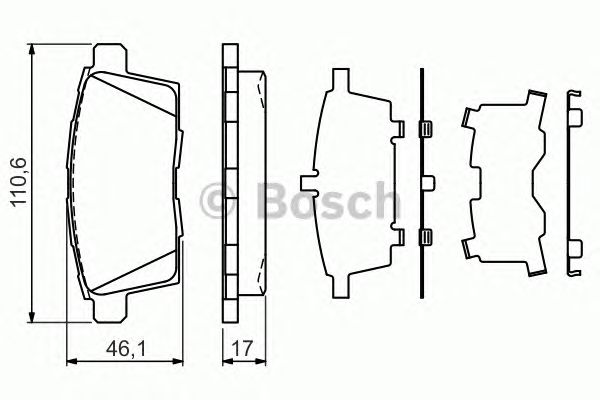 set placute frana,frana disc MAZDA CX-7/CX-9 07-