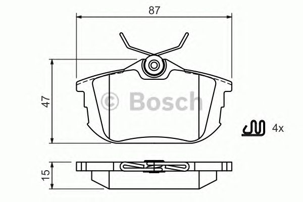 set placute frana,frana disc MITSUBISHI CARISMA