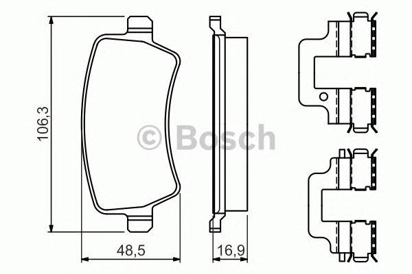 set placute frana,frana disc VOLVO V70/S80/XC70 07-/XC60 08-/RANGE ROVER 11-