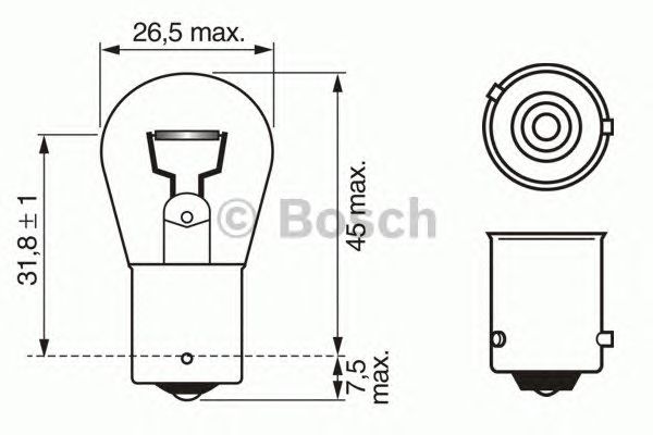 Bec 12V/21W PY21W PURE LIGHT 