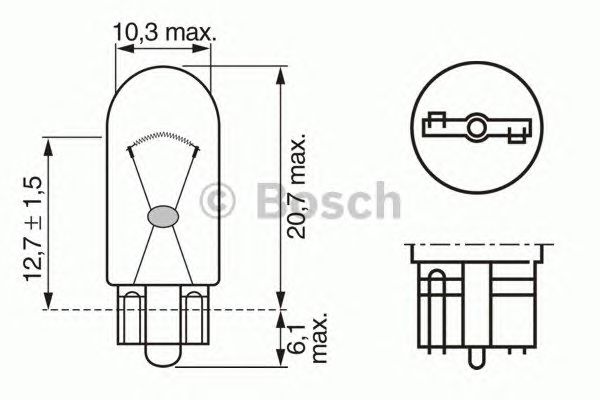 Bec WY5W 12V/5W PURE LIGHT W2,1X9,5D 