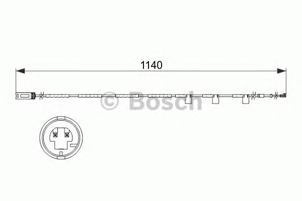 senzor de avertizare,uzura placute de frana MINI COOPER 10-