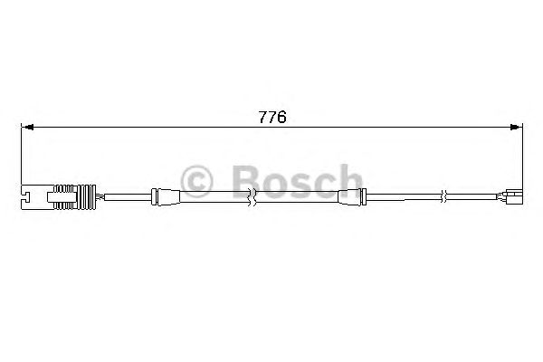 senzor de avertizare,uzura placute de frana BMW E36 770MM