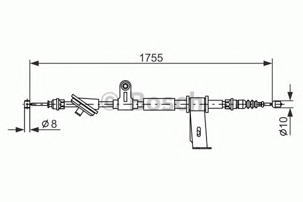 Cablu, frana de parcare ALFA 159 05-11