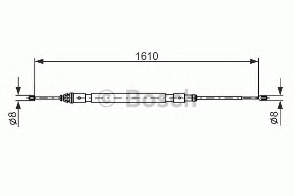 Cablu, frana de parcare CITROEN C2 03-