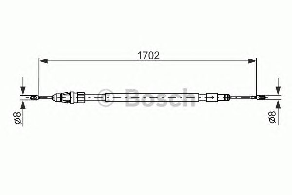 Cablu, frana de parcare CITROEN C2/C3 02-