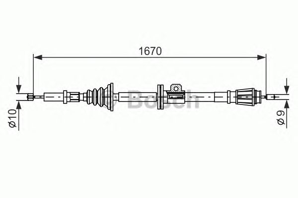 Cablu, frana de parcare VOLVO S70/V70 97-00