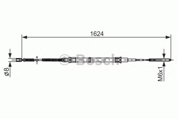 Cablu, frana de parcare VW PASSAT 88-97