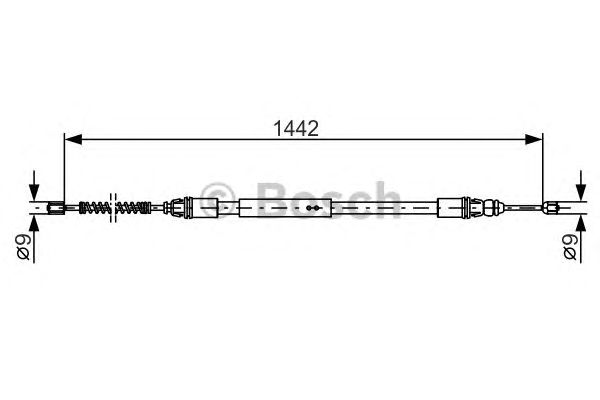 Cablu, frana de parcare PEUGEOT 106 96-